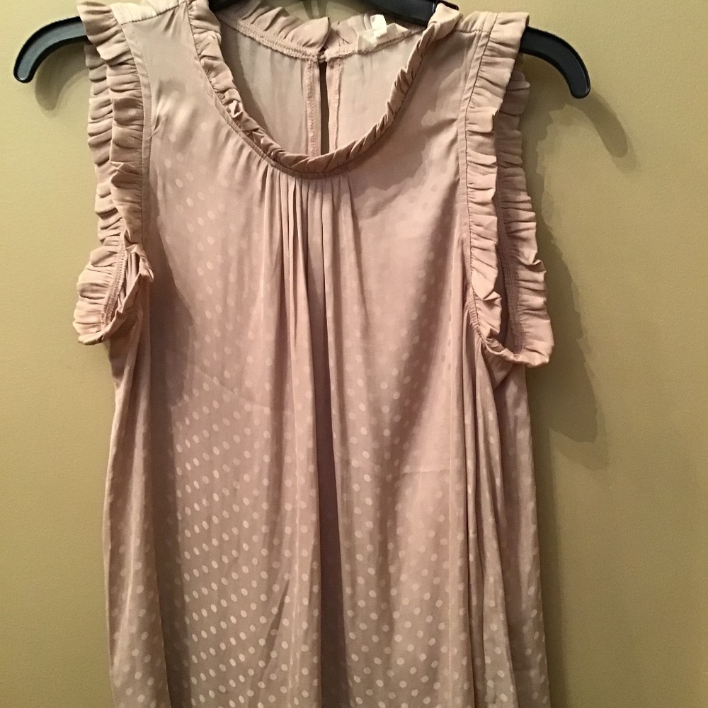 La miel large ruffle sleeveless top